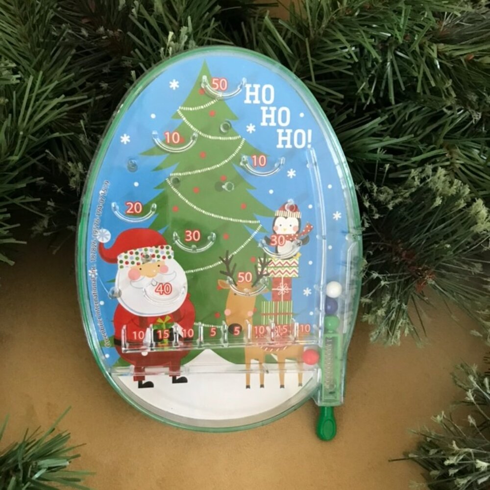 Pinball Game Christmas Tree Santa Reindeer Ho Ho Ho